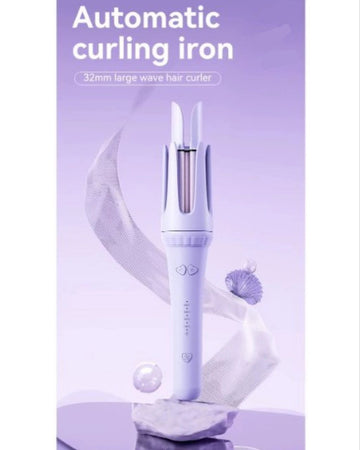 32mm Gold Ceramic Curling Iron – Salon-Grade Hair Styler for Long-Lasting, Defined Curls